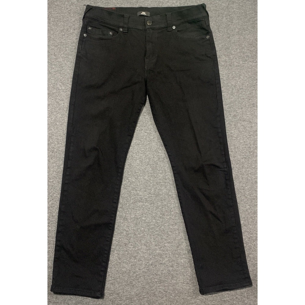 True Religion Geno No Flap Relaxed Slim Men's Jeans Black - 36x30